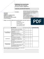 Ficha de Evaluación Estudiantil