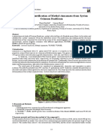 Isolation and Identification of Methyl Cinnamate From Syrian Ocimum Basilicum PDF