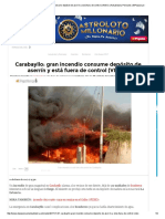 Carabayllo - Gran Incendio Consume Depósito de Aserrín y Está Fuera de Control (VIDEO) - Actualidad y Policiales - ElPopular