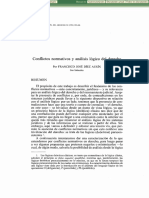 Conflictos Normativos y Análisis Lógico Del Derecho