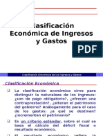 Clasificacion Economica Ingresos y Gastos