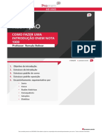 (REDAÇÃO) Como Fazer Uma Introdução Nota Mil PDF