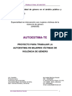 Taller para Fortalecer La Autoestima para Victimas de Violencia Intrafamiliar PDF