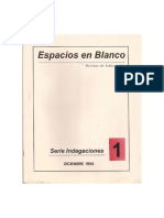 Revista Espacios en Blanco N°1