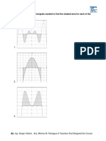 Determine The Number of Integrals Needed To Find The Shaded Area For Each of The Following Graphs