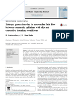 Entropy Generation Due to Micropolar Fluid Flow Between c 2018 Ain Shams Eng