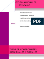 Tipos de comerciantes individuales y sociales