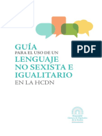 Guia Lenguaje Igualitario HCDN PDF