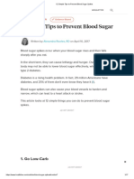 12 Simple Tips To Prevent Blood Sugar Spikes
