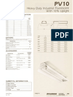 Sylvania PV10 Heavy Duty Fluorescent Industrial Spec Sheet 5-80