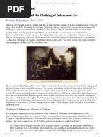 The Nakedness and The Clothing of Adam and Eve - Meridian Magazine