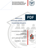 Patologia de La Evaluacion