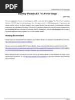 Building Windows CE Tiny Kernel Image