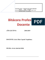 Bitacora Profesional Docente