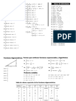 Tablas para Examen