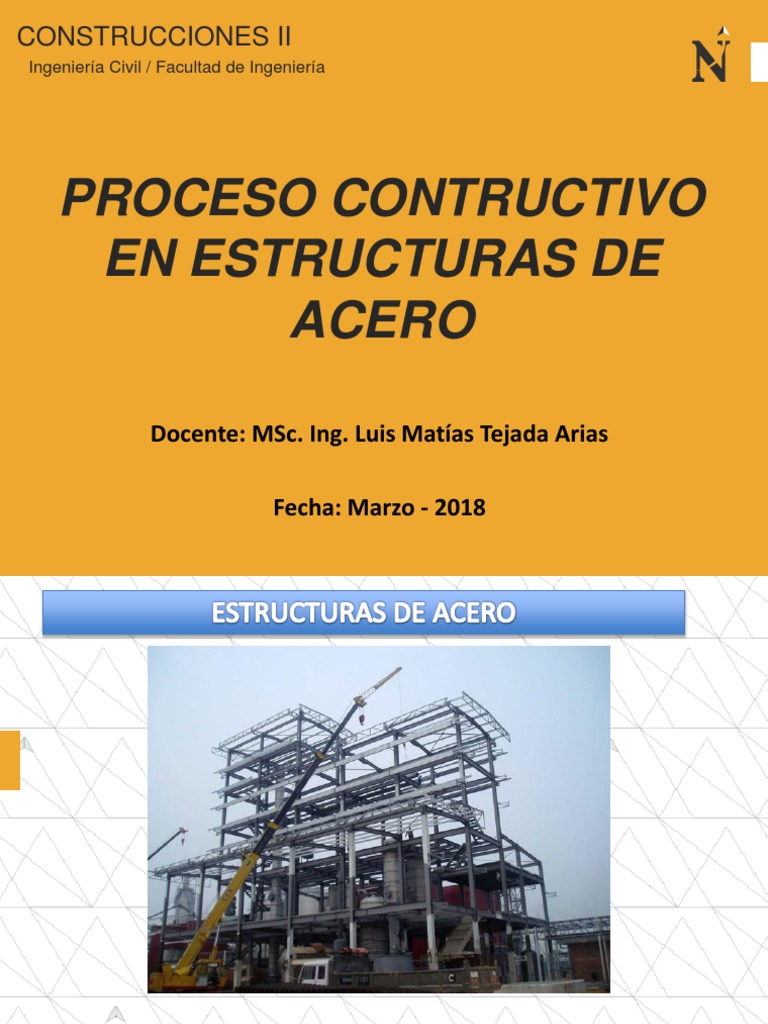 Clase 2 Estructuras Metálicas Pdf Soldadura Construcción