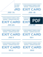 Exit Card - Fstso