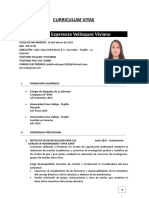 Curriculum Vitae - Velasquez Viviano - Actualizado