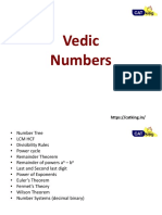 Vedic Numbers