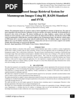 Content Based Image Retrieval System for Mammogram Images Using BI_RADS Standard and SVM.