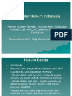 Pengantar Hukum Indonesia - Hukum Benda