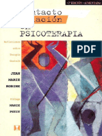 Contacto y Relacion en Psicoterapia - Jean-Marie Robine - Extractos Del Libro PDF