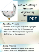 MAWP +design Pressure +operating Pressure: Varun Patel, B.E-Mechanical, PMP 1