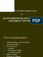 Kyoto Protocol-Key Features and Impact On India: Business Environment Presentation ON