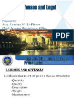 10. Customs Offenses and Laws Atty. Jemina Sy Flores