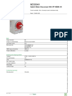 MD Enclosed Disconnect Switch - MD3304X