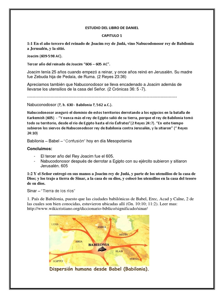 Estudio Del Libro de Daniel | PDF | Nabucodonosor Ii | Daniel (figura ...