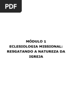 1. Eclesiologia Missional - Resgatando a Natureza Da Igreja