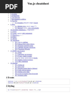 Vue - Js CheatSheet