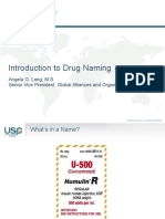 Introduction To Drug Naming: Angela G. Long, M.S. Senior Vice President, Global Alliances and Organizational Affairs