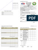 Deped Form 138 - SHS