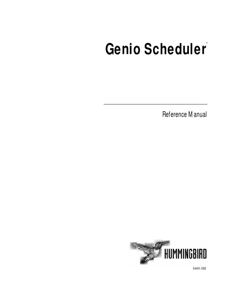 Genio Scheduler | PDF | Icon (Computing) | Scheduling (Computing)