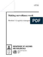 Making Surveillance Work Series Module 3 Logistics Management