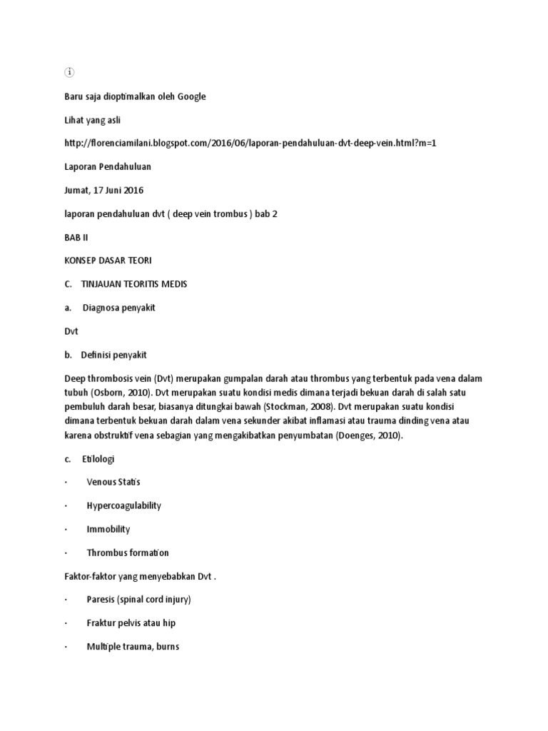 DVT | PDF