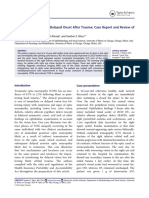 Optic Neuropathy With Delayed Onset After Trauma - Case Report and Review of The Literature