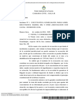 Rechazo de recusación con causa en incidente civil