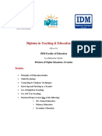 IDM Course Content