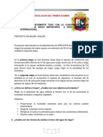 Resolución del primer examen de riego por gravedad