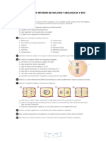 Actividades Refuerzo Biología 4º ESO PDF