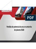 Perdida de Potencia de Arco Plasma ESAB