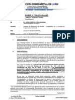 INFORME #704-2018-GAJ ML Caso Resolución de Alcaldía Designa Comisión de Programación Multianual