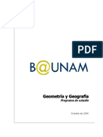 Baunam-geometria y Geografia- Programa de Estudio