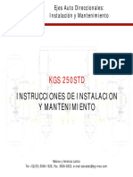 KGS250 STD Instrucciones de Instalacion y Mantenimiento DIC2005 PDF