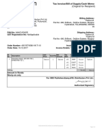 Tax Invoice for Book Purchase