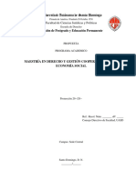 Ulitima Propuesta Maestria en Derecho y Gestion Cooperativa Actualizado Eaes28 de Agost