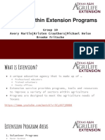 funding within extension programs  1 